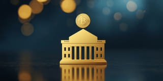 Illustration de type éditorial traitant de l'engouement des institutions envers les FNB cryptographiques